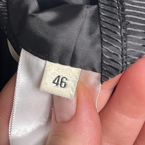 CELINE Black Jack Teddy Cream Leather-Trimmed Wool-Blend Varsity Jacket 46 US S - Picture 10 of 16